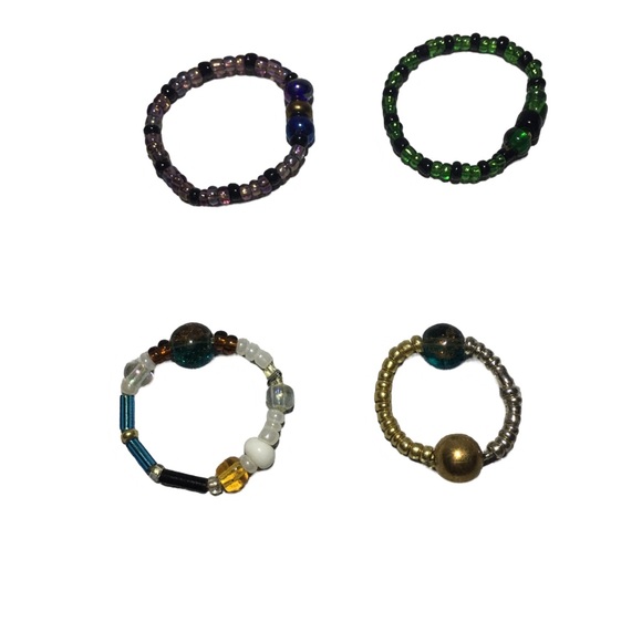 Homemade Beaded Rings - Picture 2 of 3